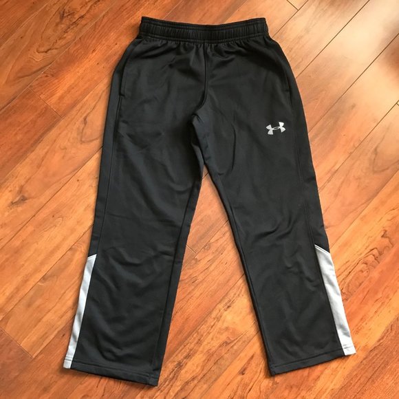 UNDER ARMOUR Youth Pants Sz S YSM Loose, Color Black - Picture 1 of 3